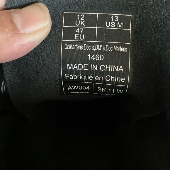 Dr. Martens Air Wair Unisex 1460 Smooth Leather Lace Up Boots 11822002 Men’s 13 - Picture 6 of 8